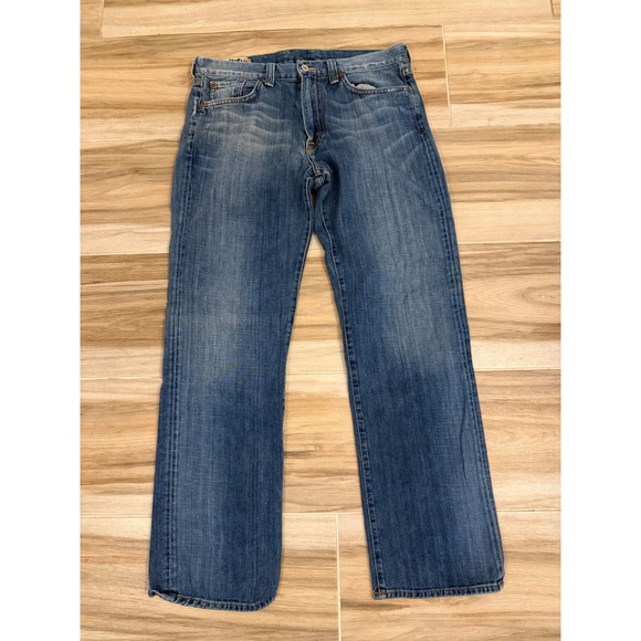 Lucky Brand Other - Lucky Brand Mens Made In‎ America Straight Leg Blue Jeans Size 33 Regular Inseam